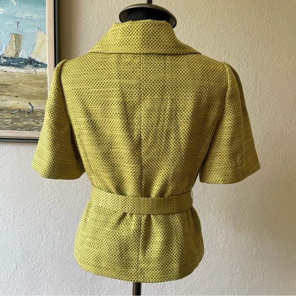 The Limited yellow short sleeve jacket size small - Picture 6 of 14